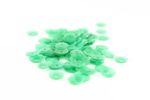 Пайетки круглой формы с матовым эффектом №43 зеленый