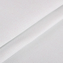 Канва K04L " Gamma" Aida №14 92% хлопок, 8% терилен 150 x 100 см ± 2 см белый с перламутровым люрексом