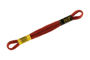 Нитки для вышивания "ПНК им. Кирова" мулине 100% мерсеризованный хлопок 8 м №1614 кирпичный