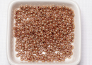 Бисер Чехия круглый 08/0 50 г 18589 терра металлик медный