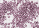 Бисер Чехия круглый 08/0 50г 25016 прозрачный сиреневый, белая линия внутри
