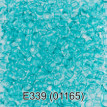 Бисер Чехия " GAMMA" круглый 5 10/ 0 2. 3 мм 5 г 1- й сорт E339 голубой ( 01165 ) 
