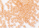 Бисер Япония круглый 11/0 10 г 0985 хрусталь/лосось, окрашенный изнутри